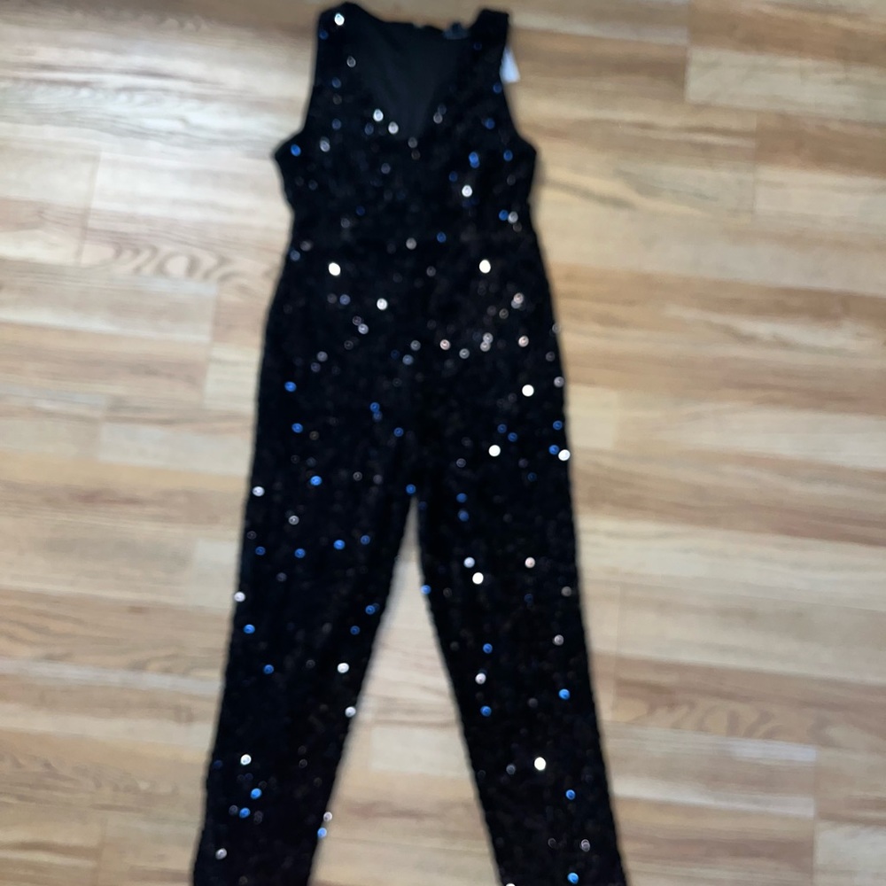 Forever 21 Black Sequin Jumpsuit- NWT - Sz XL